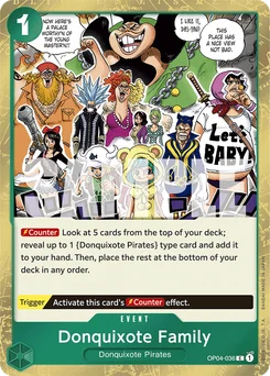 Donquixote Family OP04-036 P2 One Piece Card the Best