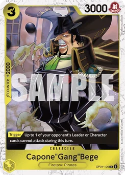 Capone"Gang"Bege OP04-100 P3 One Piece Card the Best