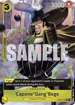 Capone"Gang"Bege OP04-100 P4 One Piece Card the Best