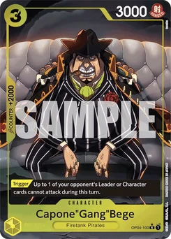 Capone"Gang"Bege OP04-100 P5 One Piece Card the Best