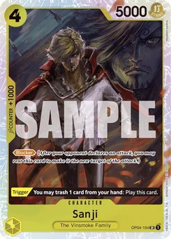 Sanji OP04-104 R1 One Piece Card the Best