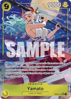 Yamato OP04-112 P3 One Piece Card the Best