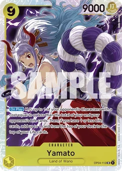 Yamato OP04-112 R1 One Piece Card the Best