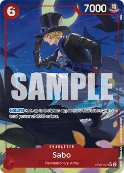Sabo OP05-007 P3 One Piece Card the Best