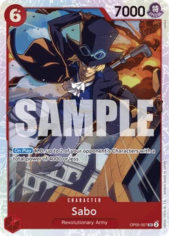 Sabo OP05-007 R1 One Piece Card the Best