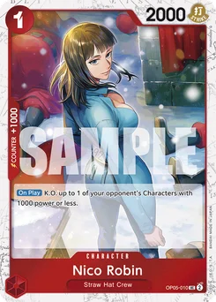 Nico Robin OP05-010 P2 One Piece Card the Best