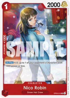Nico Robin OP05-010 R1 One Piece Card the Best