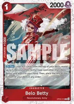 Belo Betty OP05-015 P3 One Piece Card the Best