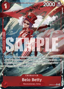 Belo Betty OP05-015 P4 One Piece Card the Best