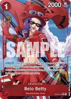 Belo Betty OP05-015 P5 One Piece Card the Best