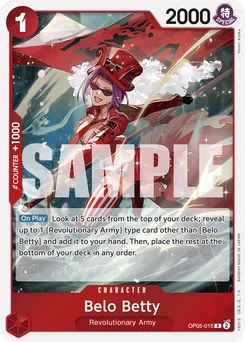 Belo Betty OP05-015 R1 One Piece Card the Best