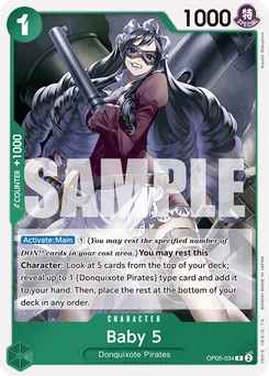 Baby 5 OP05-034 R1 One Piece Card the Best
