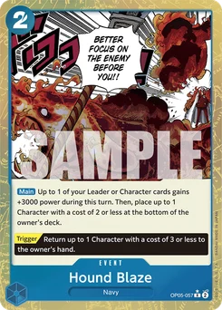 Hound Blaze OP05-057 P3 One Piece Card the Best