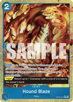 Hound Blaze OP05-057 P4 One Piece Card the Best