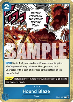 Hound Blaze OP05-057 R1 One Piece Card the Best