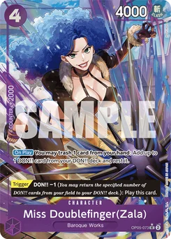 Miss Doublefinger(Zala) OP05-073 P3 One Piece Card the Best
