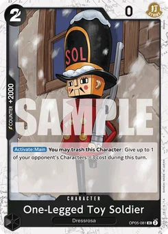 One-Legged Toy Soldier OP05-081 P2 One Piece Card the Best
