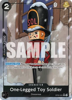 One-Legged Toy Soldier OP05-081 P3 One Piece Card the Best