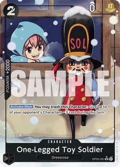One-Legged Toy Soldier OP05-081 P4 One Piece Card the Best