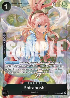 Shirahoshi OP05-082 P4 One Piece Card the Best