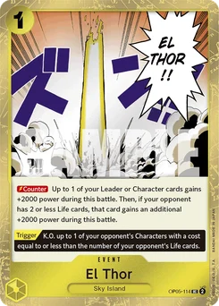 El Thor OP05-114 P2 One Piece Card the Best