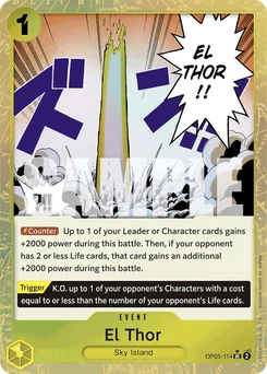 El Thor OP05-114 P3 One Piece Card the Best