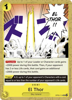 El Thor OP05-114 R1 One Piece Card the Best