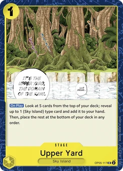 Upper Yard OP05-117 R1 One Piece Card the Best