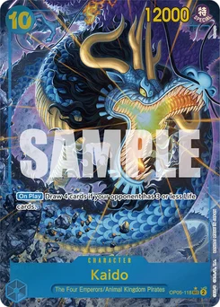 Kaido OP05-118 P3 One Piece Card the Best