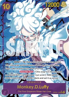 Monkey.D.Luffy OP05-119 P4 One Piece Card the Best