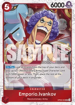 Emporio.Ivankov OP06-003 P2 One Piece Card the Best