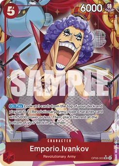 Emporio.Ivankov OP06-003 P3 One Piece Card the Best