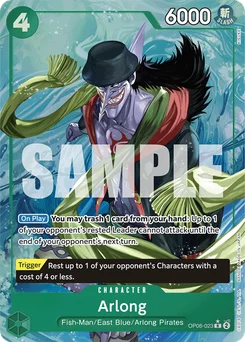 Arlong OP06-023 P4 One Piece Card the Best