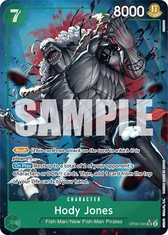 Hody Jones OP06-035 P3 One Piece Card the Best