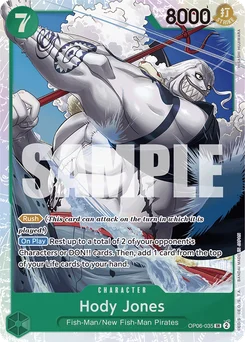Hody Jones OP06-035 R1 One Piece Card the Best