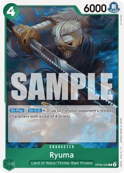 Ryuma OP06-036 R1 One Piece Card the Best