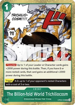 The Billion-fold World Trichiliocosm OP06-038 P2 One Piece Card the Best