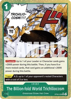 The Billion-fold World Trichiliocosm OP06-038 P3 One Piece Card the Best