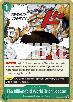 The Billion-fold World Trichiliocosm OP06-038 R1 One Piece Card the Best