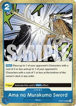 Ama no Murakumo Sword OP06-056 P2 One Piece Card the Best