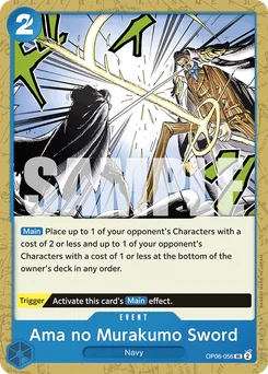 Ama no Murakumo Sword OP06-056 R1 One Piece Card the Best