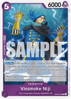 Vinsmoke Niji OP06-065 R1 One Piece Card the Best