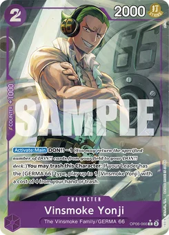 Vinsmoke Yonji OP06-066 P3 One Piece Card the Best