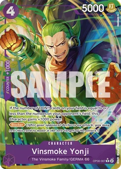 Vinsmoke Yonji OP06-067 P4 One Piece Card the Best