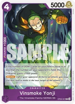 Vinsmoke Yonji OP06-067 R1 One Piece Card the Best