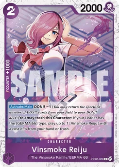 Vinsmoke Reiju OP06-068 P2 One Piece Card the Best