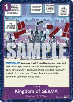 Kingdom of GERMA OP06-079 P3 One Piece Card the Best