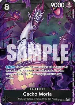 Gecko Moria OP06-086 P3 One Piece Card the Best