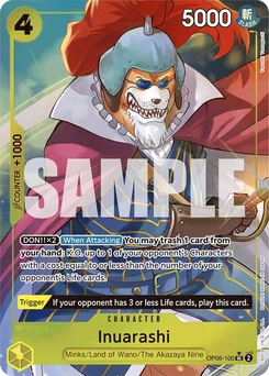 Inuarashi OP06-100 P3 One Piece Card the Best