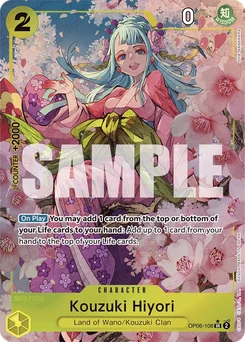 Kouzuki Hiyori OP06-106 P3 One Piece Card the Best